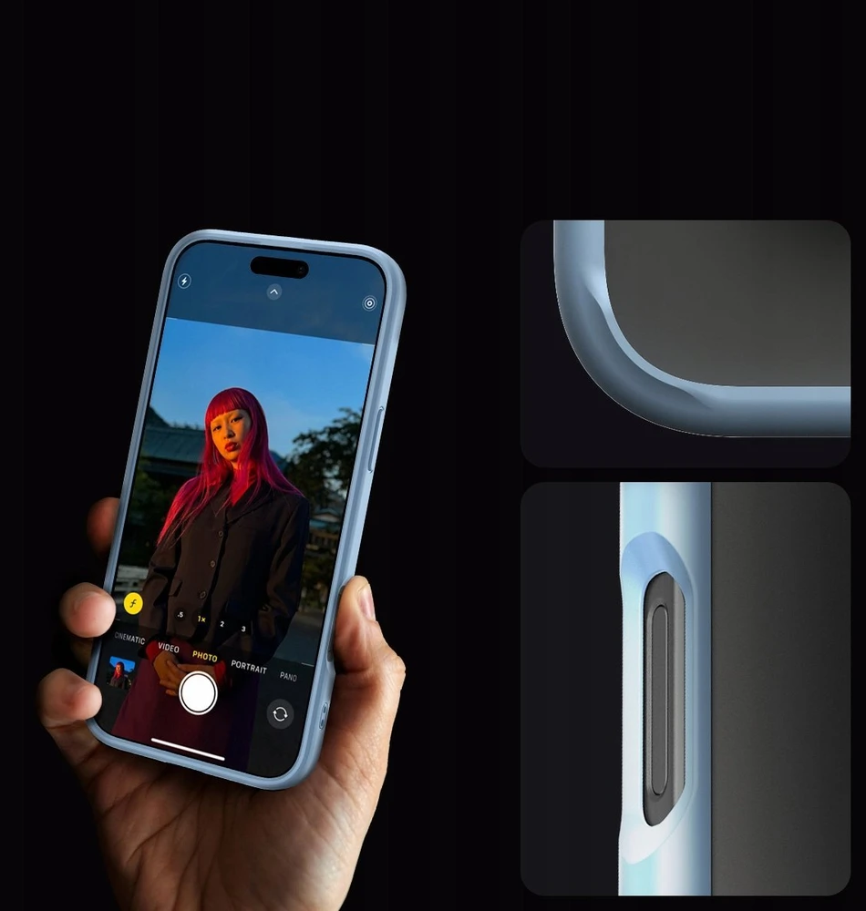 Dėklas Spigen Crystal Hybrid, sierra mėlynas - iPhone 16 Pro Max