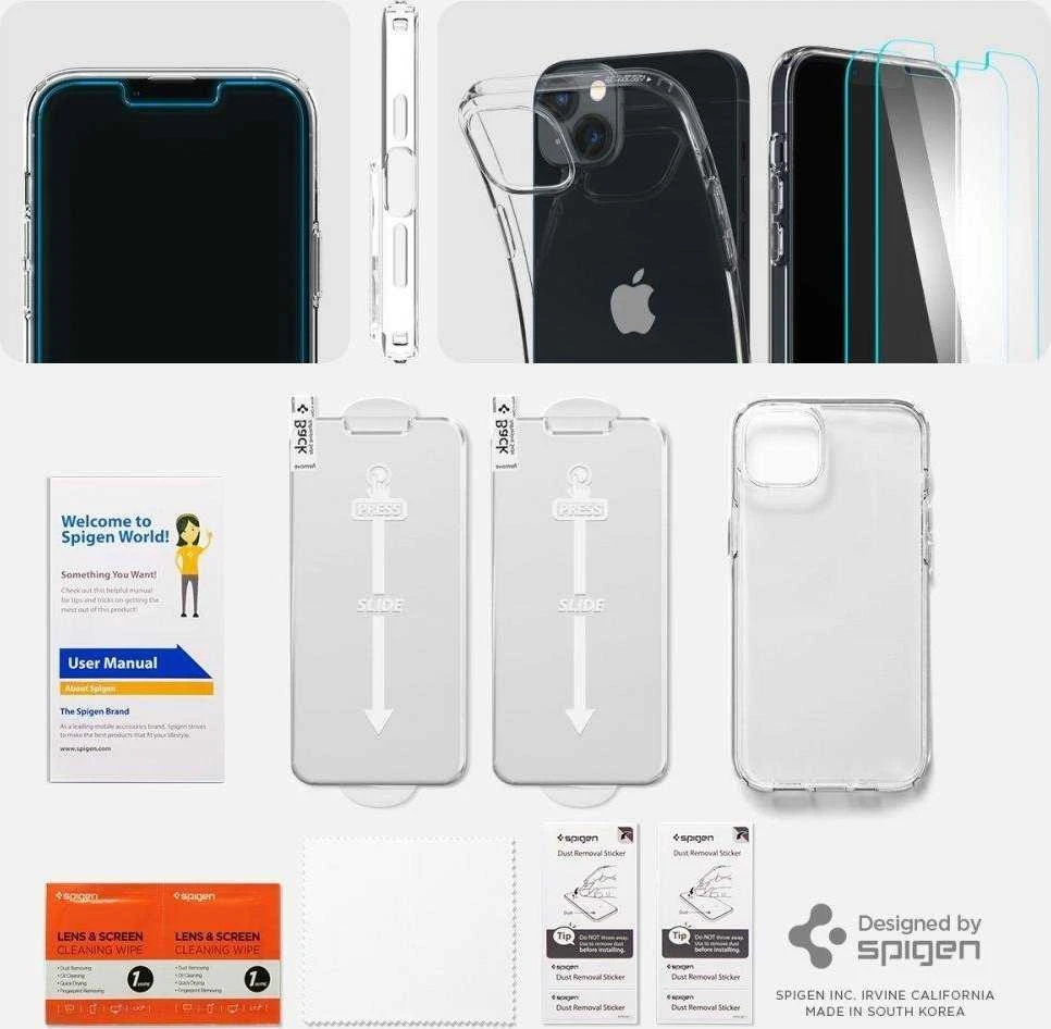 Spigen Crystal pack Apple iPhone 14 Plus Crystal dėklas telefonui skaidrus