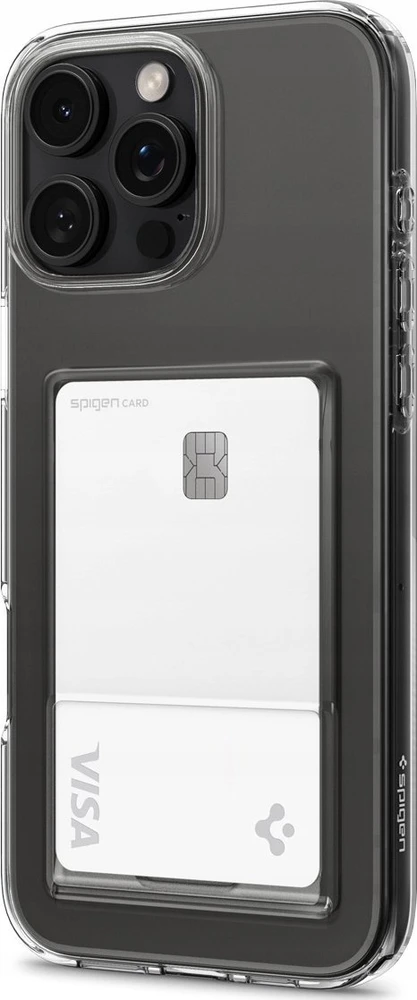 Dėklas Spigen Crystal Slot, krištolo skaidrumo – iPhone 16 Pro Max