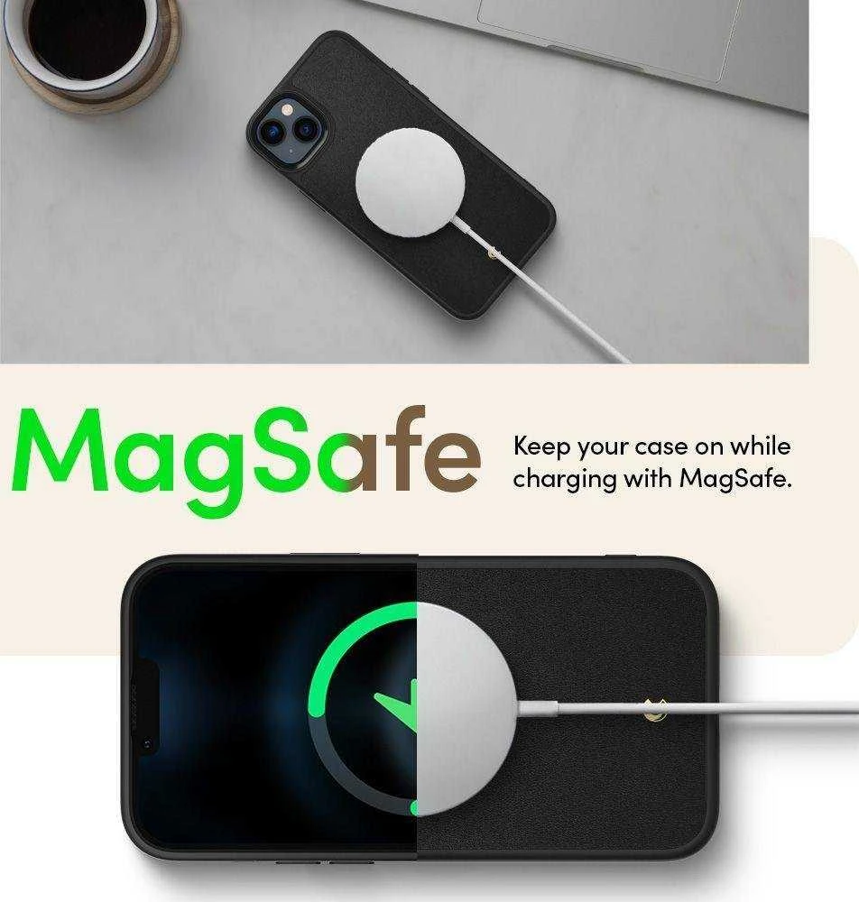Spigen Cyrill Kajuk Mag MagSafe Apple iPhone 14 Plus dėklas telefonui juodos spalvos