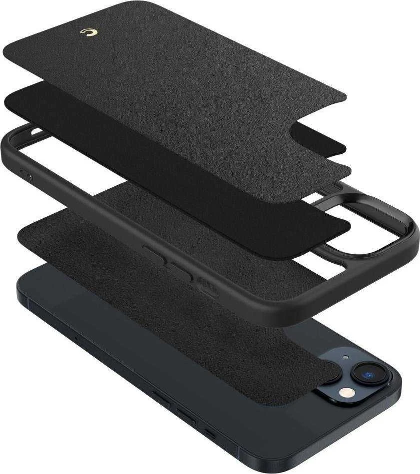 Spigen Cyrill Kajuk Mag MagSafe iPhone 14 Plus dėklas telefonui, juodos spalvos