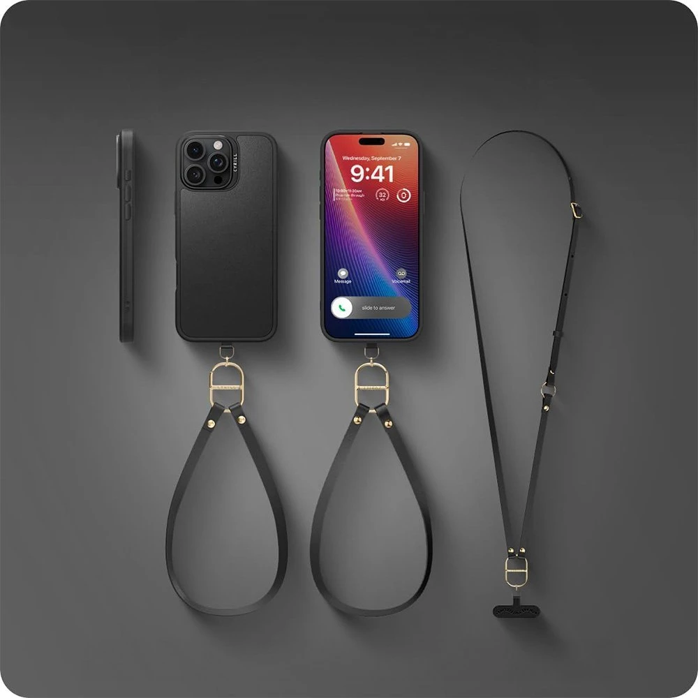 Apple iPhone 16 Pro Max Spigen Cyrill Kajuk Classic Charm Mag MagSafe dėklas telefonui juodos spalvos