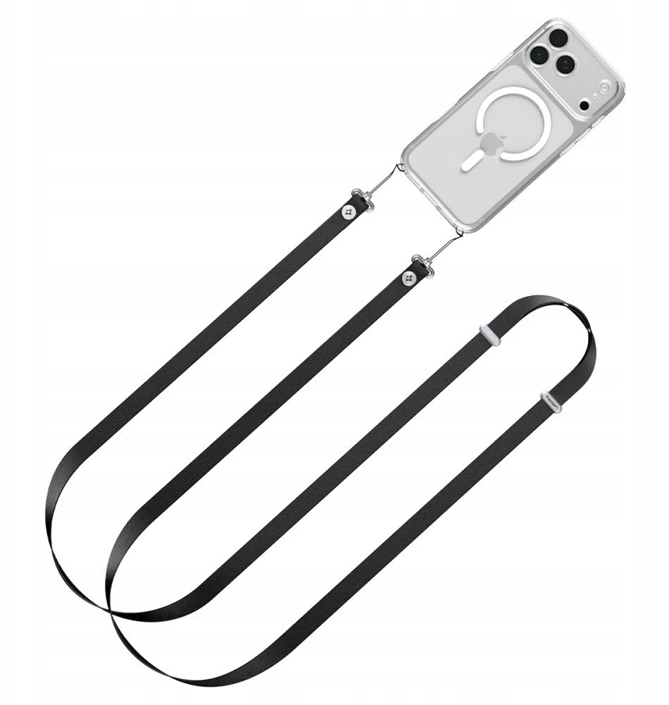 Spigen DA30L LAnyard Strap Crossbody juodas