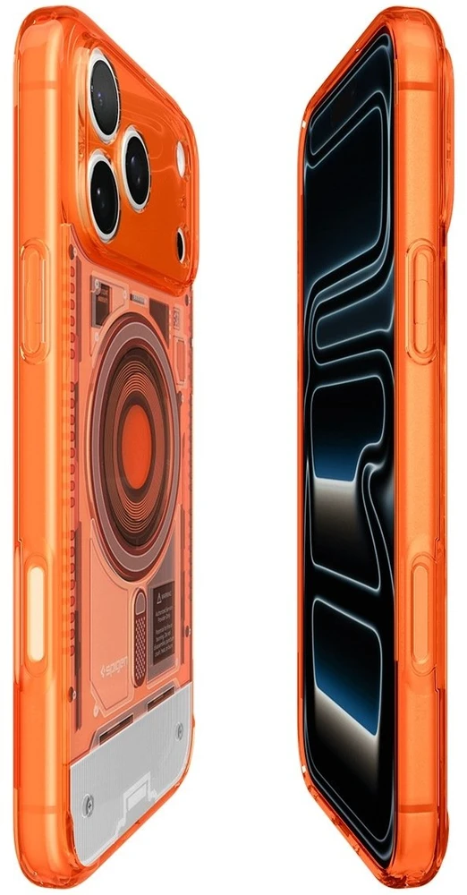 Dėklas Spigen Ultra Hybrid MagSafe Case for iPhone 18 Pro / 17 Pro - Oranžinis