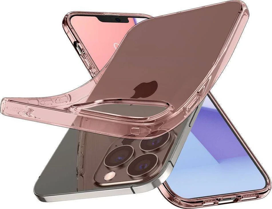 Dėklas SPIGEN IPHONE 13 PRO MAX LIQUID CRYSTAL FLEX ROSE CRYSTAL