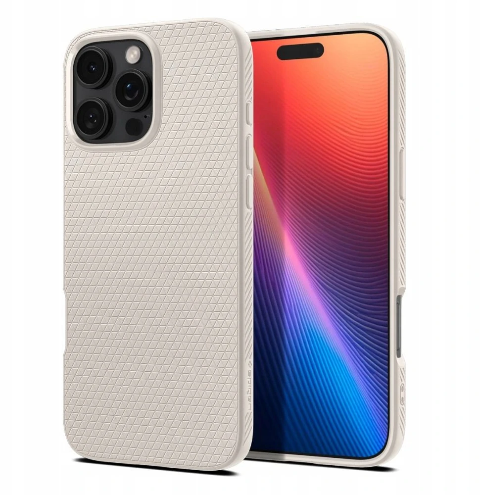 Dėklas „Spigen Liquid Air“, natūralus titanas – „iPhone 17 Pro Max“