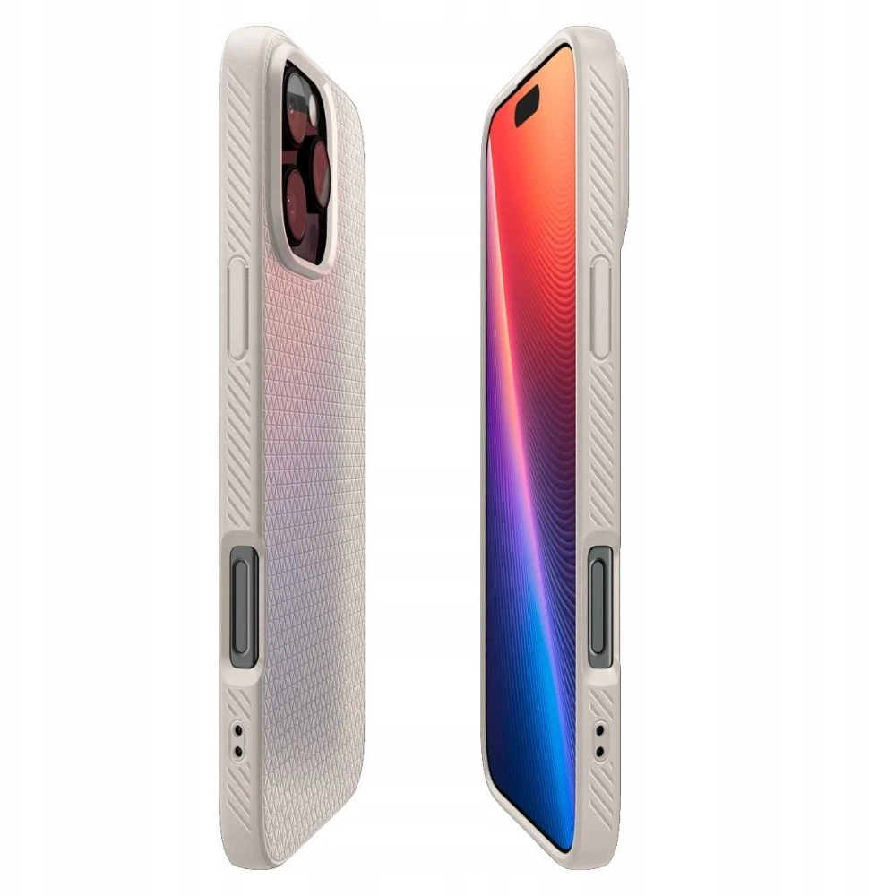 Dėklas „Spigen Liquid Air“, natūralus titanas – „iPhone 17 Pro Max“