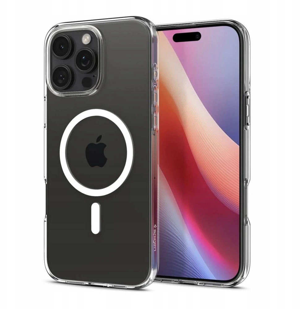 Dėklas „Spigen Liquid Crystal MagSafe“, skaidrus baltas - iPhone 17 Pro Max