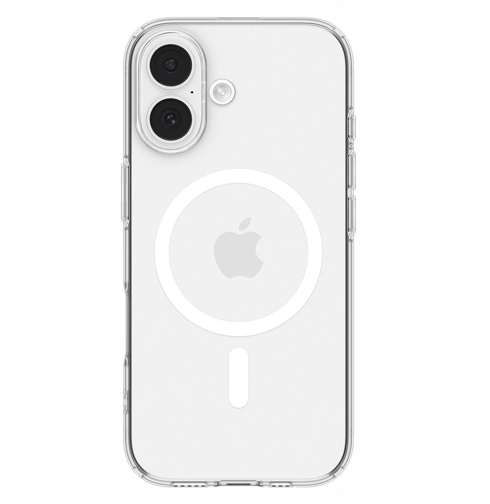 Spigen Liquid Crystal MagSafe dėklas skirtas Apple iPhone 17 – skaidrus and baltos spalvos