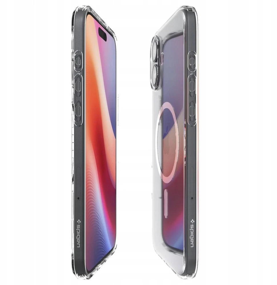 Spigen Liquid Crystal MagSafe dėklas skirtas Apple iPhone 17 – skaidrus and baltos spalvos
