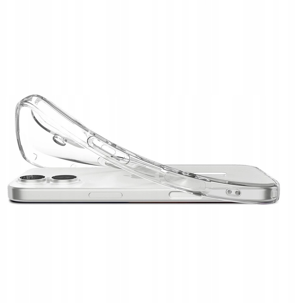 Spigen Liquid Crystal MagSafe dėklas skirtas Apple iPhone 17 – skaidrus and baltos spalvos
