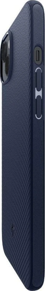 Spigen Mag Armor iPhone 14 Plus telefono dėklas, mėlynos spalvos