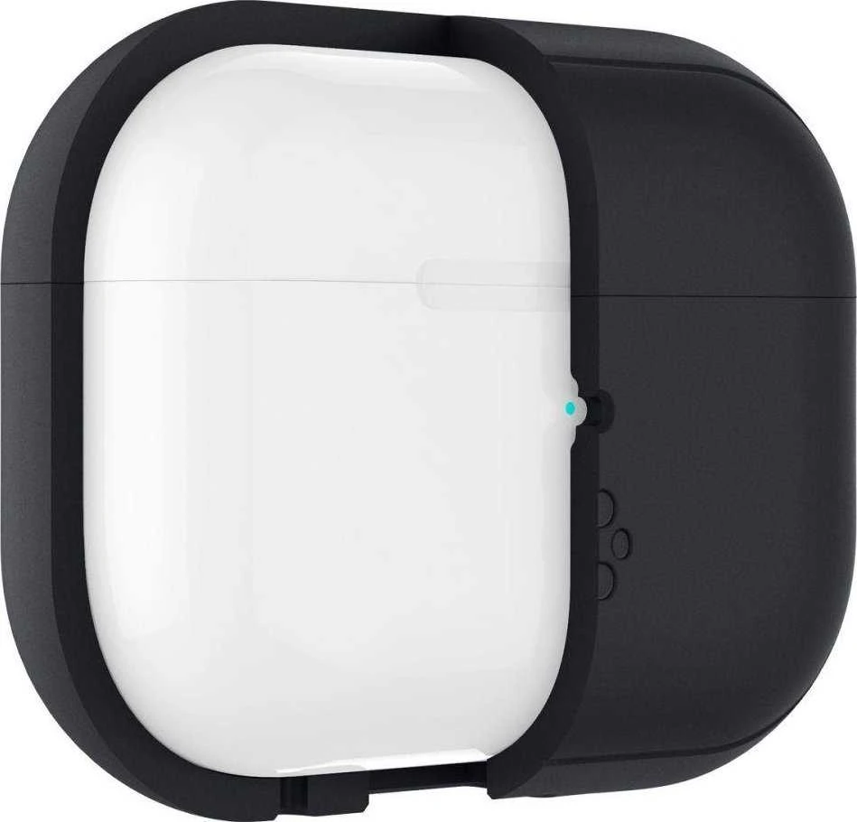 Spigen silikoninis dėklas Silicone Fit juodas + dirželis Phantom Žalias – AirPods Pro (2-os kartos)