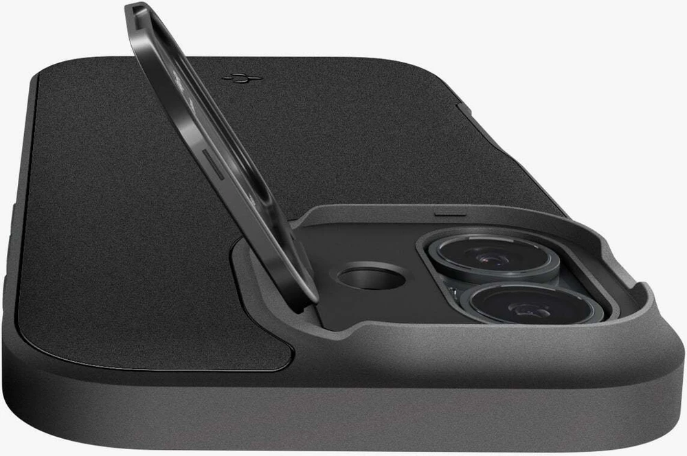 Spigen Optik Armor Mag MagSafe dėklas Apple iPhone 17 juodos spalvos