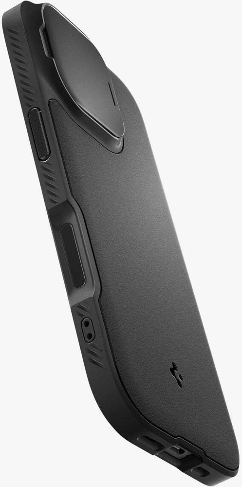 Spigen Optik Armor Mag MagSafe dėklas Apple iPhone 17 juodos spalvos