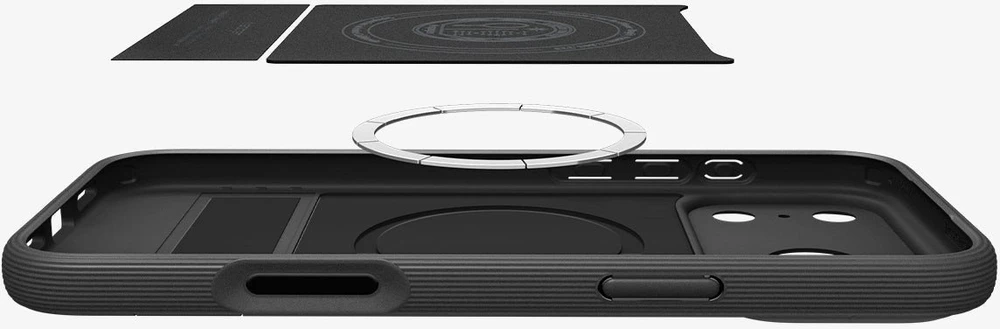 Dėklas Spigen Parallax S MagSafe, matte juodas - iPhone 17 Pro Max
