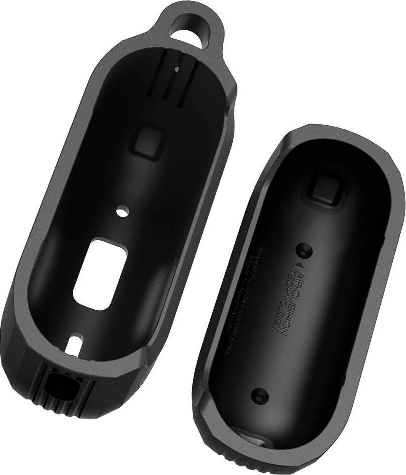 Spigen RUGGED ARMOR AIRPODS PRO 1 / 2 dėklas ausinėms, juodos spalvos