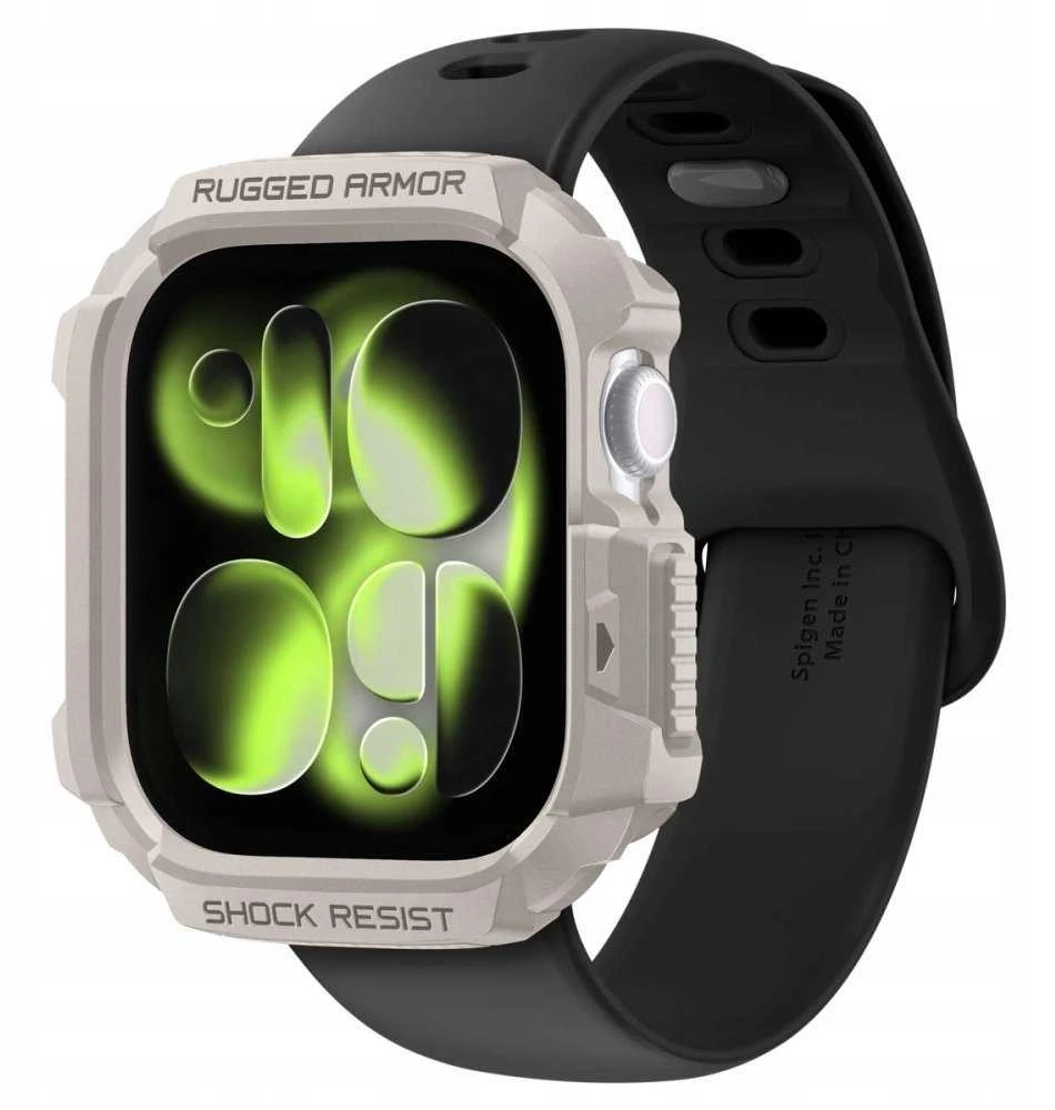 Spigen Rugged Armor dėklas skirtas Apple Watch 42mm – rusvai gelsvas