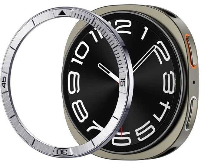 Spigen Bezel Tune (Pilot), sidabrinis - Galaxy Watch 8 (44mm)