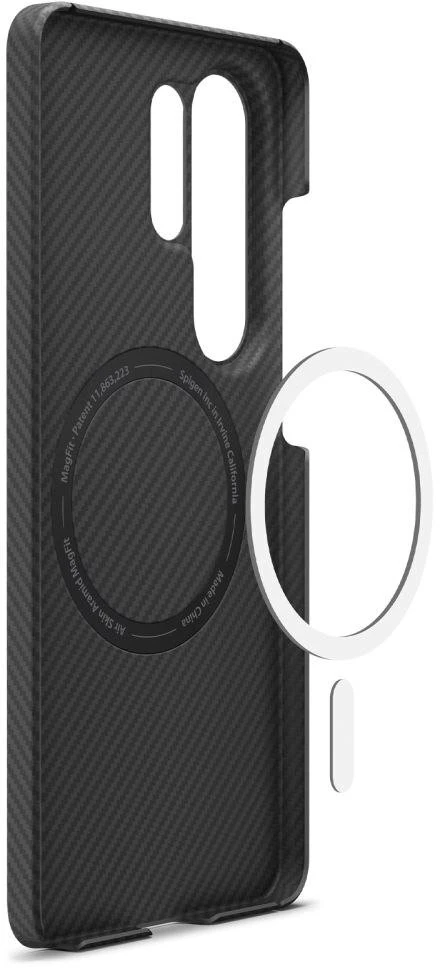 Dėklas SPIGEN AIRSKIN ARAMID MAG MagSafe Samsung Galaxy S26 ULTRA Juodas