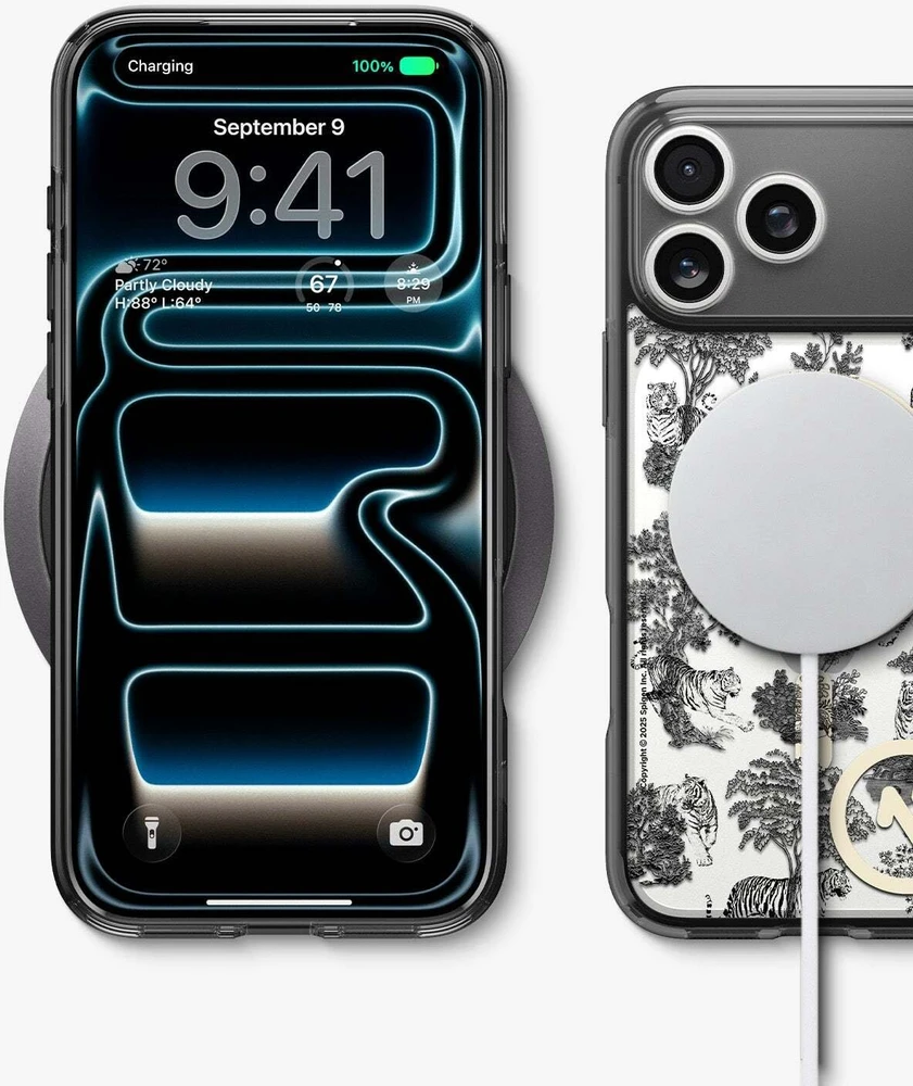 Dėklas „Spigen c11 Ultra Hybrid MagSafe“, naktinio matymo – „iPhone 17 Pro Max“