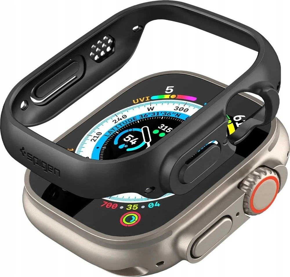 Spigen Thin Fit Apple Watch Ultra 49mm juoda/juodas ACS05458 | Spigen