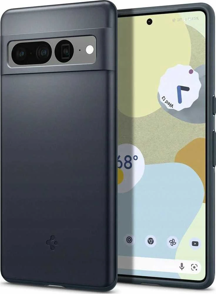 Dėklas Spigen Thin Fit, metalinis skalūnas - Google Pixel 7 Pro