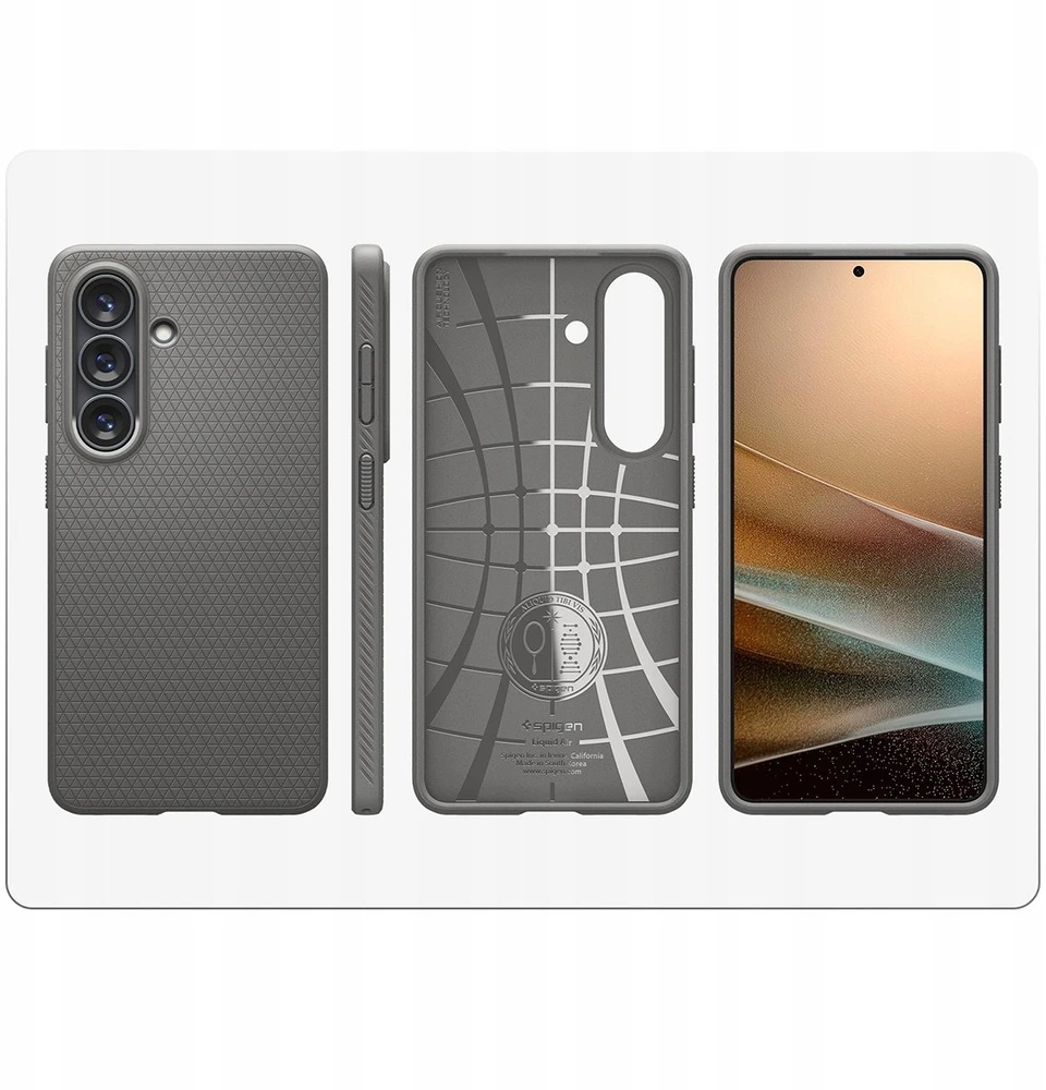 Spigen Liquid Air dėklas skirtas Samsung Galaxy S26 – pilkos spalvos