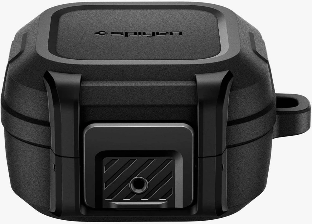 Dėklas Spigen Lock Fit Samsung Galaxy Buds 4 / 4 Pro Matte juodos spalvos
