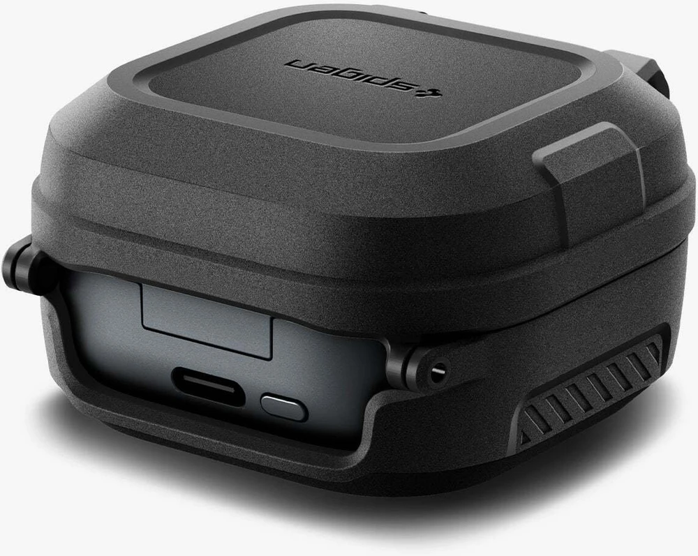 Dėklas Spigen Lock Fit Samsung Galaxy Buds 4 / 4 Pro Matte juodos spalvos