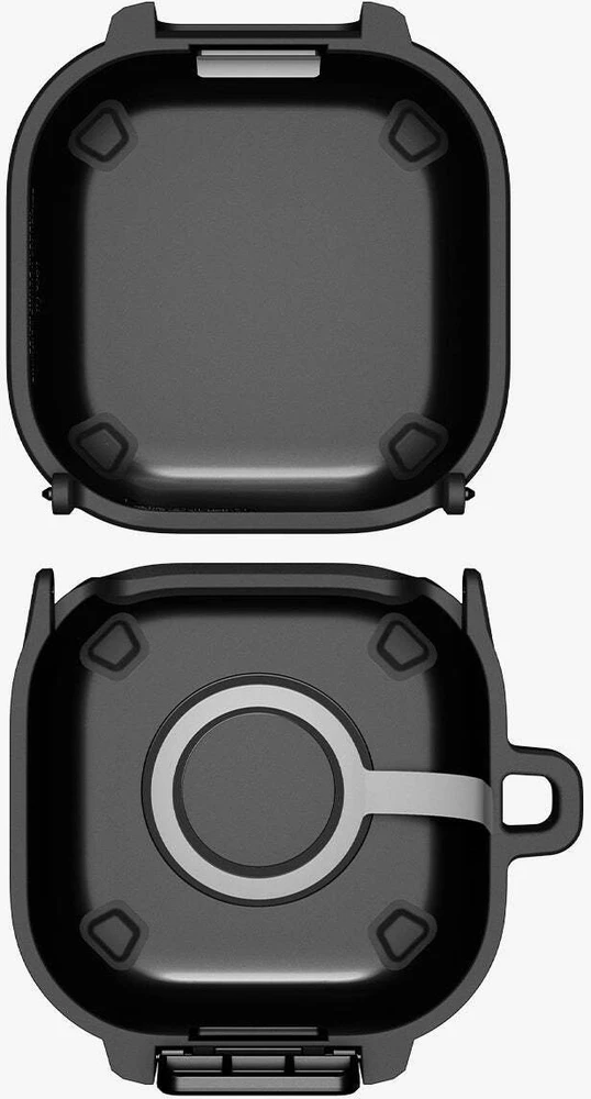 Dėklas Spigen Lock Fit Samsung Galaxy Buds 4 / 4 Pro Matte juodos spalvos