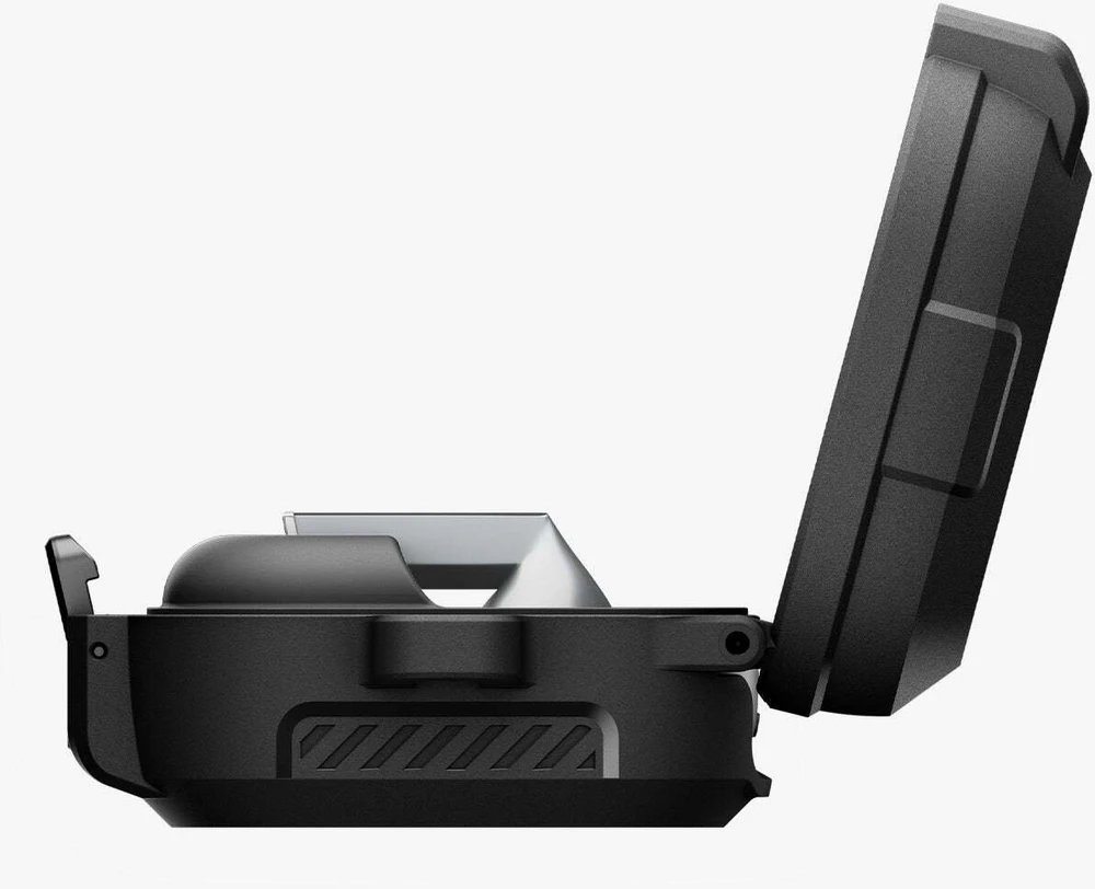 Dėklas Spigen Lock Fit Samsung Galaxy Buds 4 / 4 Pro Matte juodos spalvos