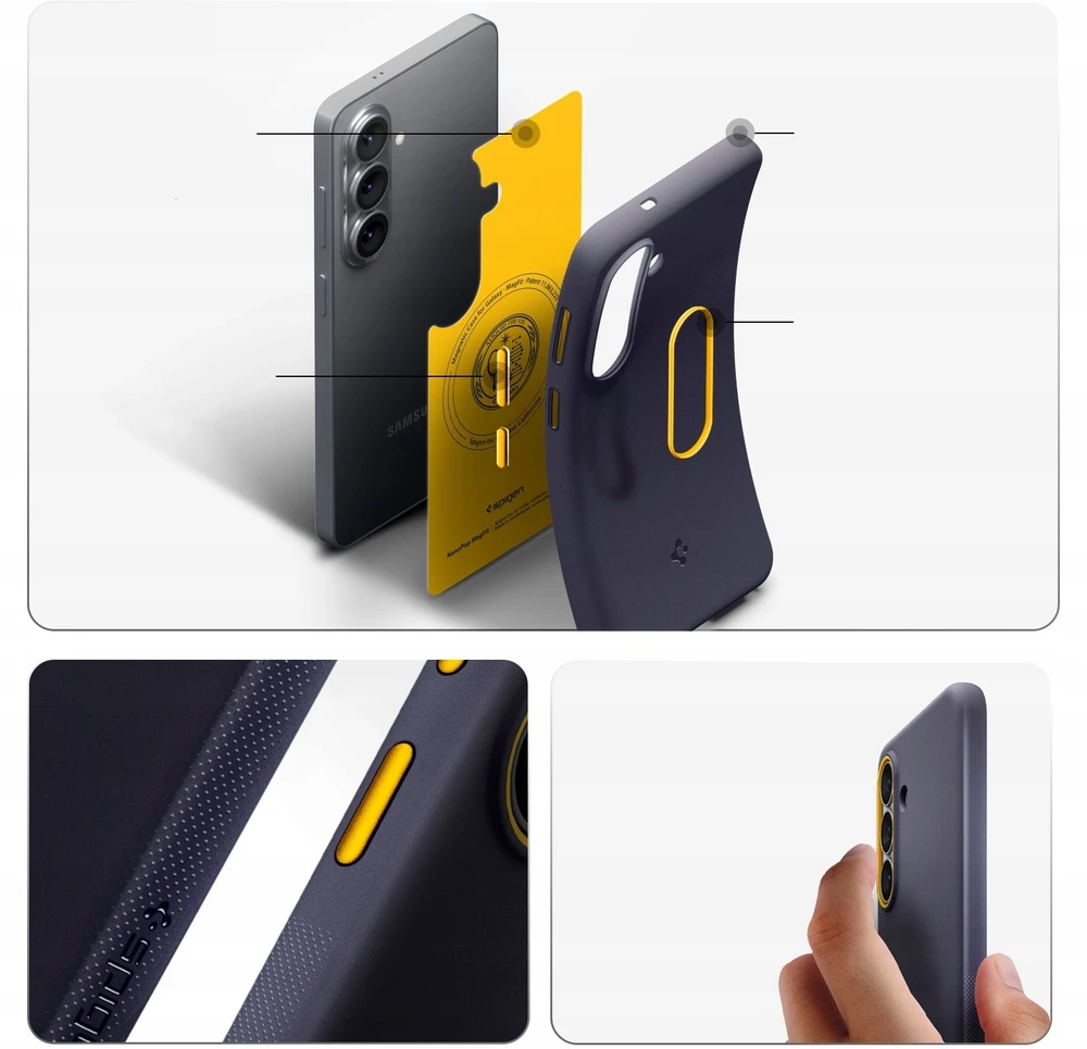 Spigen Nano Pop Mag MagSafe dėklas skirtas Samsung Galaxy S26 – mėlynos spalvos
