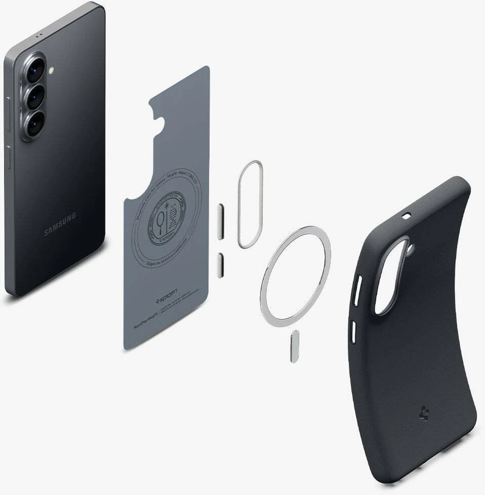 Spigen Nano POP Mag MagSafe dėklas Samsung Galaxy S26 Juodas sesame