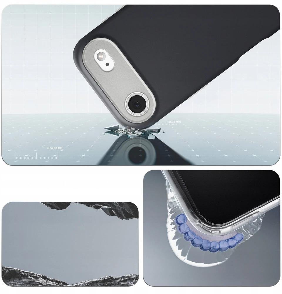 Spigen Nano Pop MagSafe dėklas skirtas iPhone 17 Air – juodos spalvos