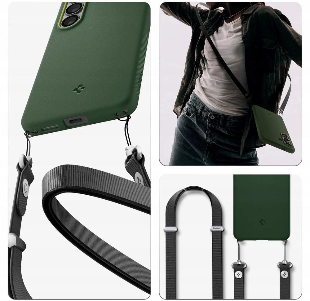 Spigen Nano Pop Mag MagSafe dėklas skirtas Samsung Galaxy S26 – žalios spalvos