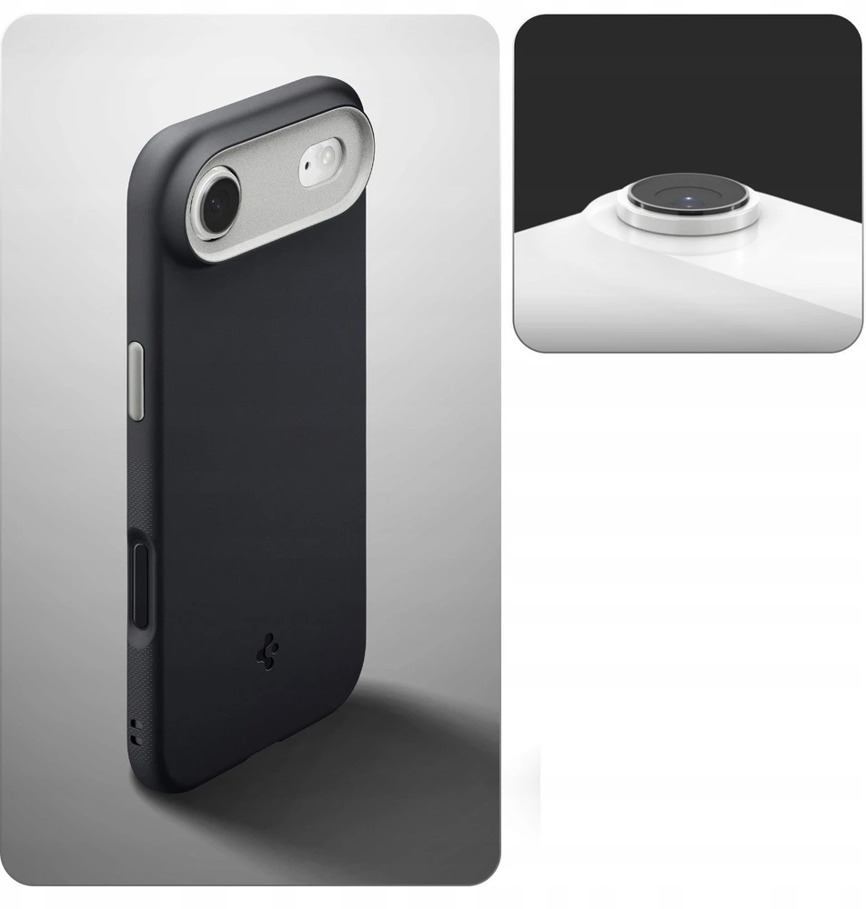 Spigen Nano Pop MagSafe dėklas skirtas iPhone 17 Air – juodos spalvos