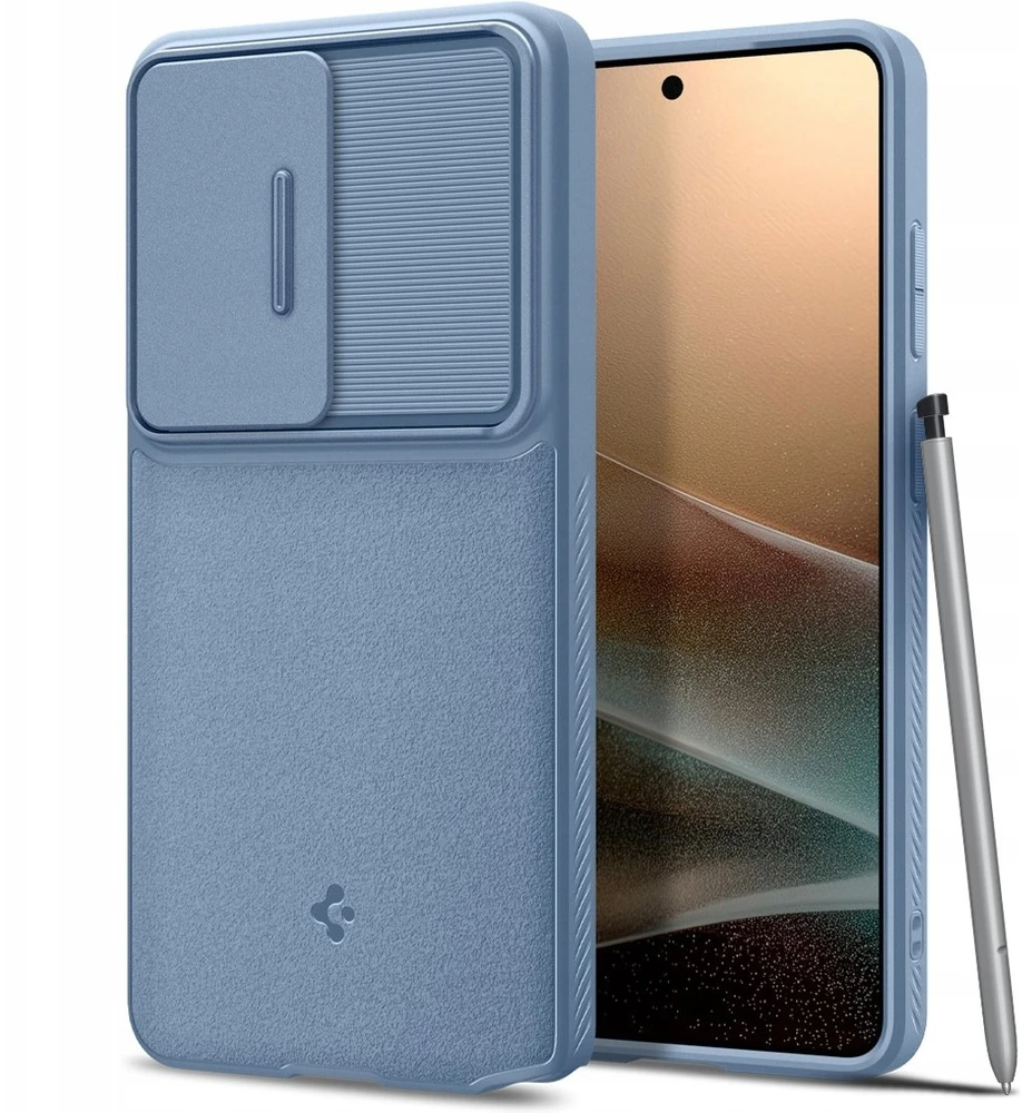 Spigen Optik Armor dėklas skirtas Samsung Galaxy S26 Ultra – mėlynos spalvos