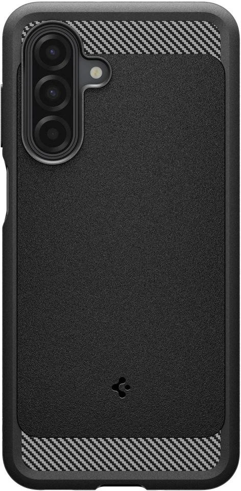 Spigen Rugged Armor dėklas skirtas Samsung Galaxy A17 – matinis juodos spalvos