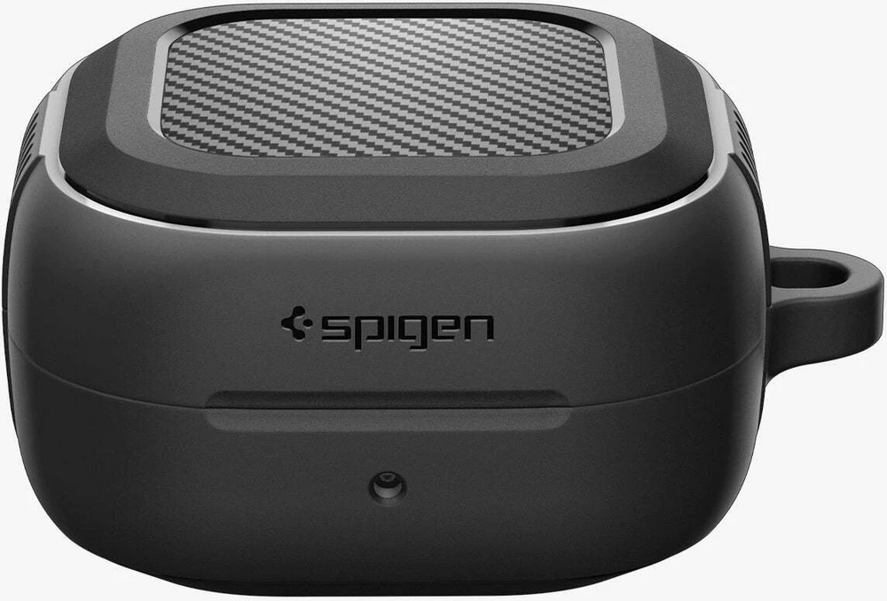 Dėklas Spigen RUGGED Armor Samsung Galaxy Buds 4 / 4 Pro Matte juodos spalvos