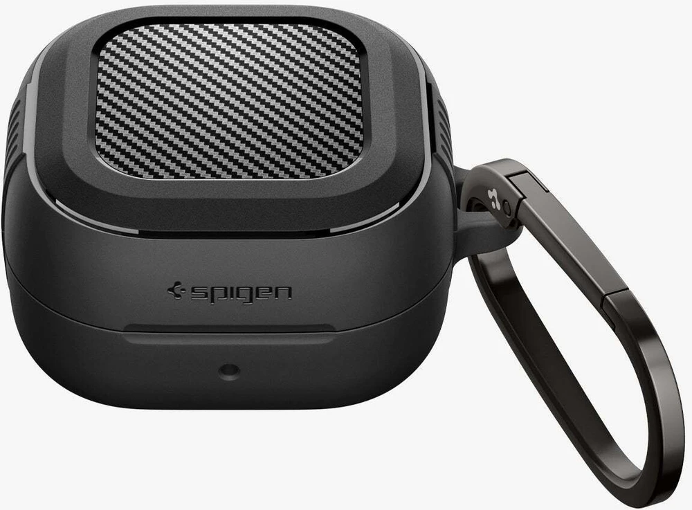Dėklas Spigen RUGGED Armor Samsung Galaxy Buds 4 / 4 Pro Matte juodos spalvos