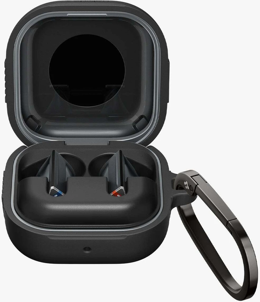Dėklas Spigen RUGGED Armor Samsung Galaxy Buds 4 / 4 Pro Matte juodos spalvos