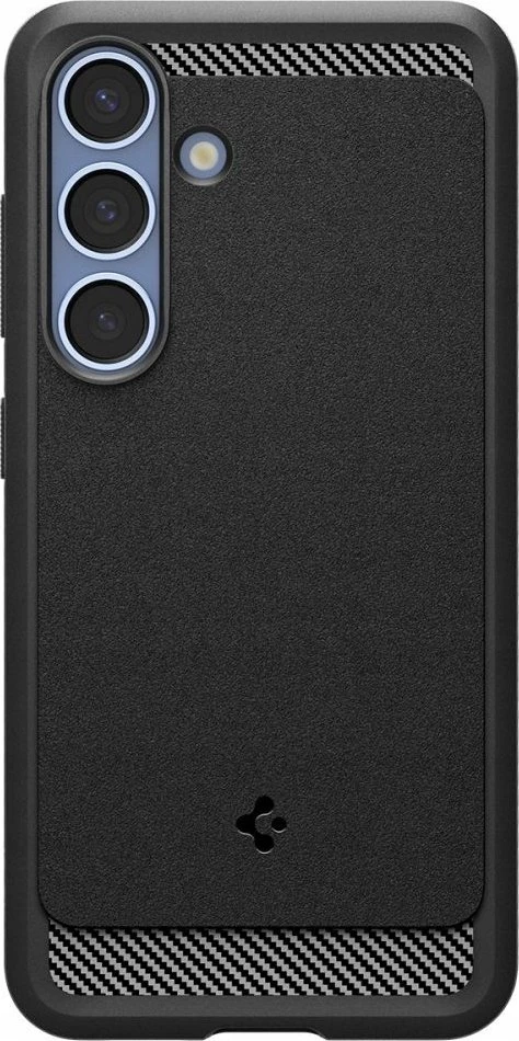 Spigen Rugged Armor Mag MagSafe Samsung Galaxy S25 – Matinis dėklas telefonui, juodos spalvos