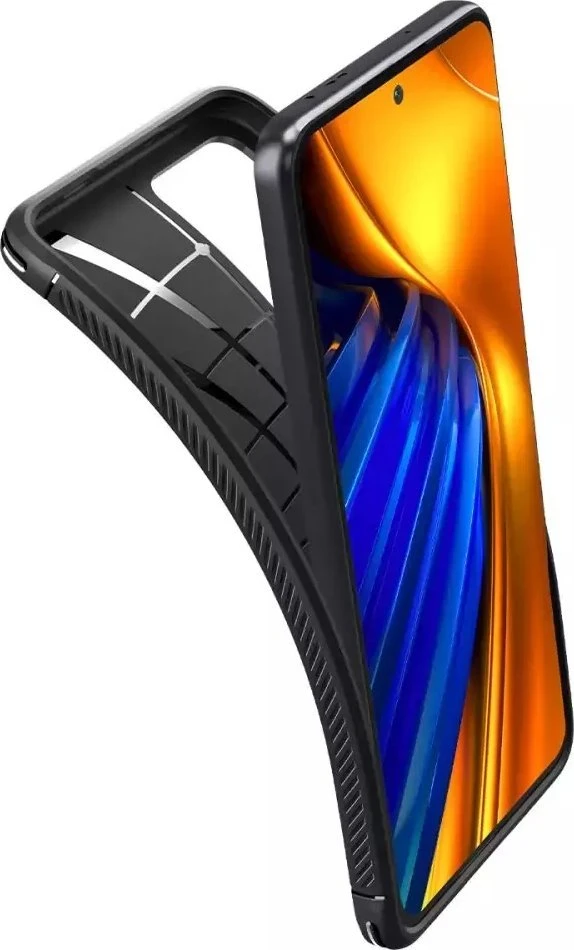 Dėklas Spigen Rugged Armor, matte juodas - Xiaomi POCO F4/Redmi K40S
