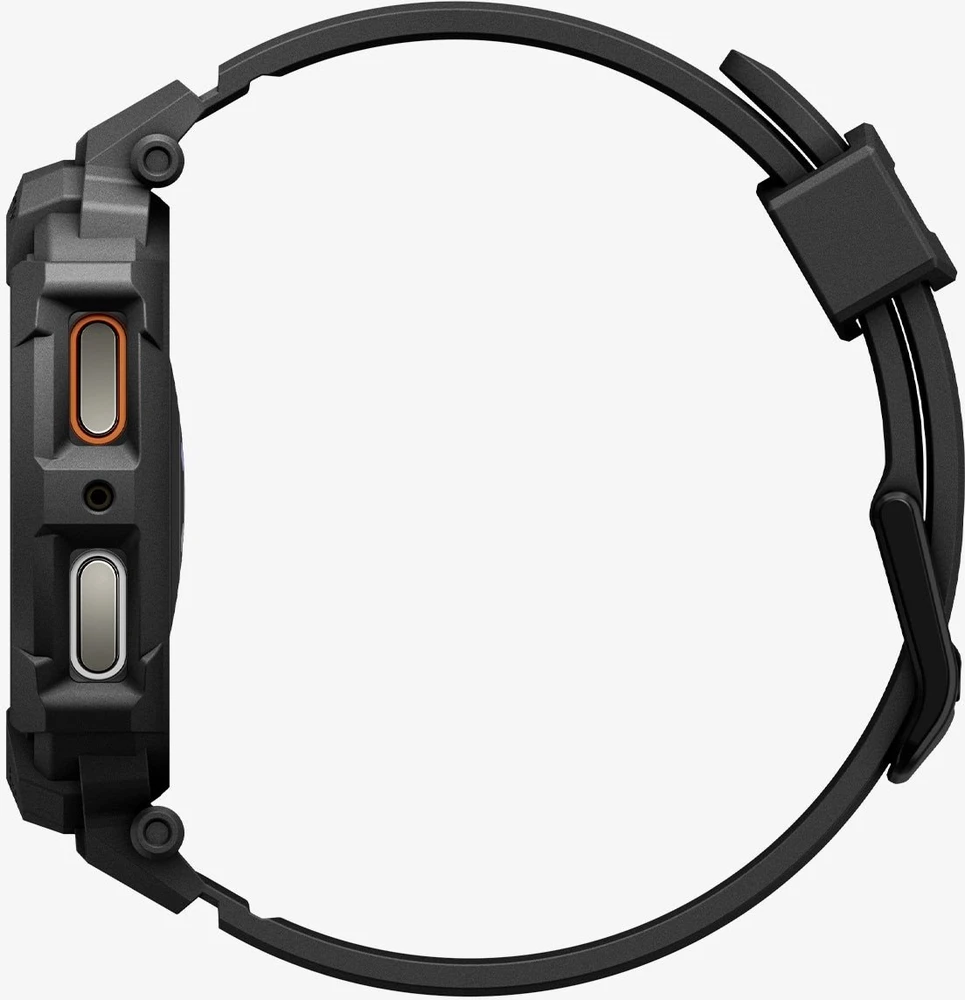 „Spigen Rugged Armor Pro“, matinis juodas - „Galaxy Watch 8“ (40 mm)