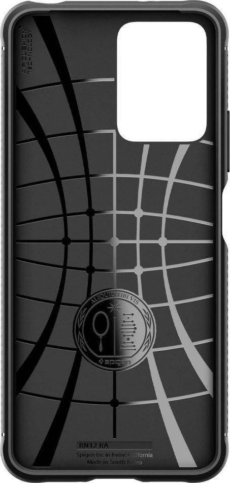 Dėklas Spigen Rugged Armor, juodas - Xiaomi Redmi Note 12 5G/ POCO X5 5G