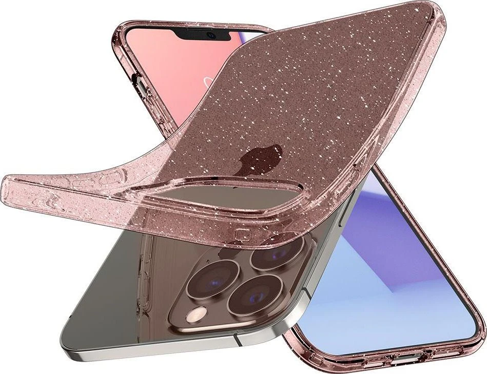 Spigen Telefono dėklas Liquid Cristal, skirtas iPhone 13 Pro, rožinis