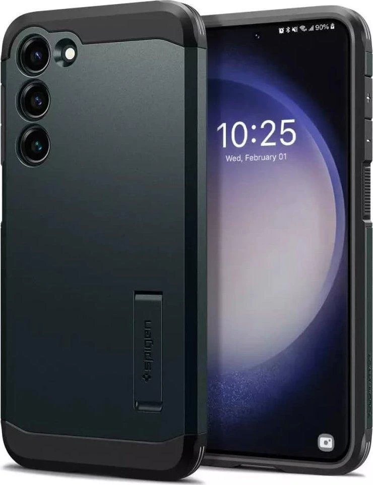 Spigen Dėklas Spigen Tough Armor do Samsung Galaxy S23+ Plus Abyss Žalias