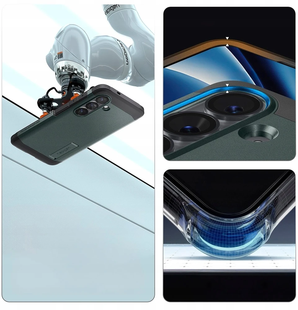 Spigen Tough Armor Mag MagSafe dėklas skirtas Samsung Galaxy S26+ – žalios spalvos
