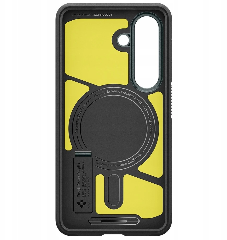 Spigen Tough Armor Mag MagSafe dėklas skirtas Samsung Galaxy S26 – žalios spalvos